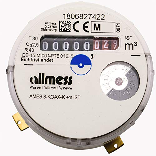 Allmess Kaltwasserzähler Messkapsel UP ISO-Typ IST Eichung 2025 gültig bis 2031 Messkapselwasserzähler Kalt von ZÄHLER plattform