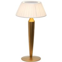 Flaminia Led Touch Wiederaufladbare Tischlampe - Klassisches Design Kabellos Gold - Zafferano von ZAFFERANO