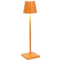 Zafferano - Poldina Pro Micro Orange LED-Tischleuchte, wiederaufladbar und dimmbar mit einer Akkulaufzeit von bis zu 12 Stunden von ZAFFERANO