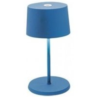 Olivia pro mini capriblaue LED-Tischleuchte, wiederaufladbar und dimmbar von ZAFFERANO