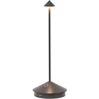 Pina Pro Titanium wiederaufladbare und dimmbare LED-Tischleuchte – 2,2 w, 2200–2700–3000 k, IP54 von ZAFFERANO