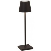 Zafferano - Poldina Pro Micro Black LED-Tischleuchte, wiederaufladbar und dimmbar mit einer Akkulaufzeit von bis zu 12 Stunden von ZAFFERANO