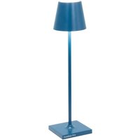 Zafferano - Poldina Pro Micro Blu Capri LED-Tischleuchte, wiederaufladbar und dimmbar mit einer Akkulaufzeit von bis zu 12 Stunden von ZAFFERANO