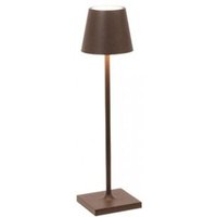 Zafferano - Poldina Pro Micro Corten LED-Tischleuchte, wiederaufladbar und dimmbar mit einer Akkulaufzeit von bis zu 12 Stunden von ZAFFERANO