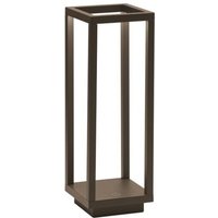 Startseite Corten LED Tischlaterne 2,2w batteriebetrieben IP54 Safran 3000K 12h maximale Leistung in Aluminium von ZAFFERANO