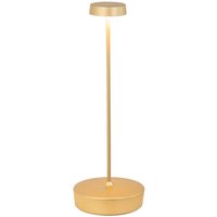 Swap Mattgoldene LED-Tischlampe, wiederaufladbar und dimmbar, mit einer Akkulaufzeit von bis zu 12 Stunden. Swap Mattgoldene LED-Tischlampe, wiederaufladbar und dimmbar, mit einer Akkulaufzeit von bis zu 12 Stunden. von ZAFFERANO