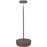 Swap matte Titan wiederaufladbare und dimmbare LED-Tischlampe mit einer Akkulaufzeit von bis zu 12 Stunden Swap matte Titan wiederaufladbare und dimmbare LED-Tischlampe mit einer Akkulaufzeit von bis zu 12 Stunden von ZAFFERANO