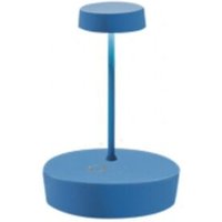 Swap mini pro Blaue wiederaufladbare und dimmbare LED-Tischleuchte von ZAFFERANO