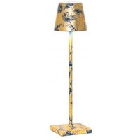 Zafferano - LED-Tischleuchte Poldina Pro Micro Blue Capri matt Gold Leaf Craquelè wiederaufladbar und dimmbar mit Akku bis zu 12 Stunden Zafferano - LED-Tischleuchte Poldina Pro Micro Blue Capri matt Gold Leaf Craquelè wiederaufladbar und dimmbar mit Akku bis zu 12 Stunden von ZAFFERANO