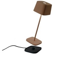 Zafferano Ofelia Pro Corten LED-Tischleuchte, wiederaufladbar und dimmbar – 2200-2700-3000K – 9 Stunden maximale Leistung von ZAFFERANO