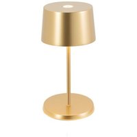Zafferano Olivia Pro Mini-LED-Tischleuchte, Gelbgold, wiederaufladbar und dimmbar – 2200-2700-3000K, 9 Stunden bei maximaler Leistung Zafferano Olivia Pro Mini-LED-Tischleuchte, Gelbgold, wiederaufladbar und dimmbar – 2200-2700-3000K, 9 Stunden bei maximaler Leistung von ZAFFERANO