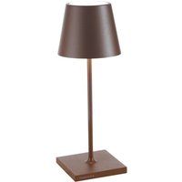 Zafferano Poldina Pro Mini Corten wiederaufladbare und dimmbare LED-Tischleuchte mit einer Akkulaufzeit von bis zu 12 Stunden Zafferano Poldina Pro Mini Corten wiederaufladbare und dimmbare LED-Tischleuchte mit einer Akkulaufzeit von bis zu 12 Stunden von ZAFFERANO