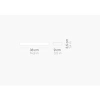 Streifen-LED-Wandleuchte 14 w 1574 lm 38 cm 3000 k weiß von ZAFFERANO
