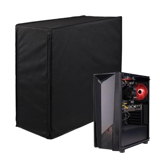 Host-Computergehäuse, Computer-Host-Staubschutz - Host-Staubschutz für Computer-CPU-Gehäuse - Desktop-PC-CPU-Gehäuse mit Reißverschluss für Computer-PC von ZAGARO