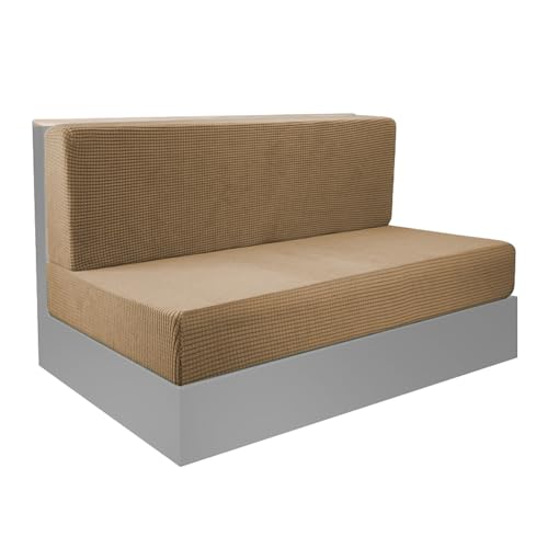 ZAGARO Wohnmobil-Couchbezug, Wohnmobil-Sofabezug,Flexible wasserdichte Futonbezüge Schonbezug - rutschfeste Kissenbezüge für Wohnmobil-Dinette, Möbelschutz, armloser Loveseat-Bezug für Haushalt von ZAGARO