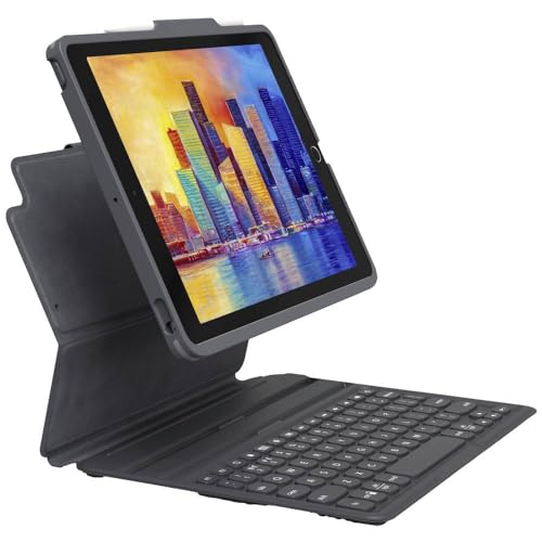 ZAGG Pro Keys Tastatur & Hülle Apple iPad 10,2 Zoll (Deutsch), 103407137, Schwarz von ZAGG