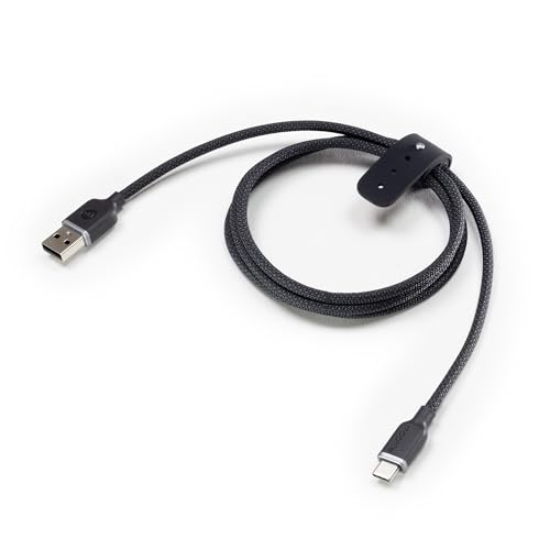 ZAGG mophie Charge Stream USB-A auf USB-C, Schnellladekabel, Kabel zur Datenübertragung, Enduraflex Silikon, langlebig, strapazierfähig, 15W, 1m, Schwarz von ZAGG