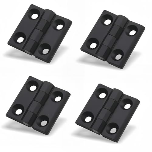 ZAHD 4-stück Metallscharniere, Schwarz, Gebürstet, Türscharniere mit Kugellager, 40x40mm, für Möbel, Schränke, Türen ZAHD 4-stück Metallscharniere, Schwarz, Gebürstet, Türscharniere mit Kugellager, 40x40mm, für Möbel, Schränke, Türen von ZAHD