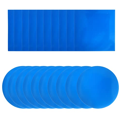 ZAHD 20 Stück 7,5 cm Platz Runden Selbstklebend Unterwasser Reparatur Pool PVC-Reparaturset Pool Poolflicken Klebeflicken Pool Für Wasserbett Reparatur eines undichten und defekten Schwimmbeckens von ZAHD