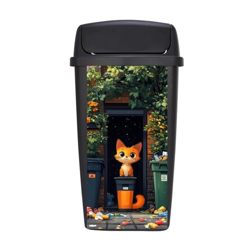 Aufkleber Mülltonne Orange Grün Wasserfest Selbstklebend Großer Stickers, Mülltonnen Kühlschrank Aufkleber Für Behälter, Kühlschrank, Haus, Wanddekoration 38X82Cm*1 Aufkleber Mülltonne Orange Grün Wasserfest Selbstklebend Großer Stickers, Mülltonnen Kühlschrank Aufkleber Für Behälter, Kühlschrank, Haus, Wanddekoration 38X82Cm*1 von ZAHHYG