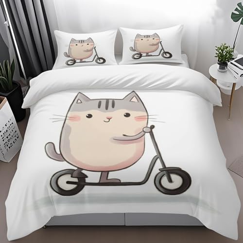 Bettdecke 135X200 Tierdruck Microfibre Bettwäsche-Sets,Bettdecke 135X200 Set Mit Kissen,Bettwäsche Set,Jahreszeiten Herbst Bettwäsche, Soft Duvet Cover, Breathable Deckenbezug von ZAHHYG