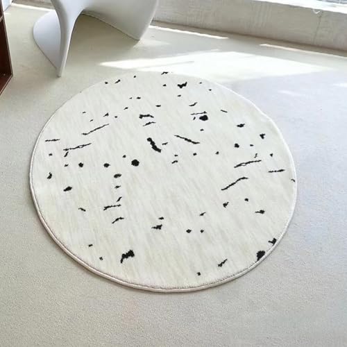 Teppich Rund 100cm Kurzflor rutschfest Minimalismus Waschbar Kurzflor Moderne rutschfest Wohnzimmer Teppich, fürs Schlafzimmer, Inderzimmer Teppich Rund 100cm Kurzflor rutschfest Minimalismus Waschbar Kurzflor Moderne rutschfest Wohnzimmer Teppich, fürs Schlafzimmer, Inderzimmer von ZAHHYG