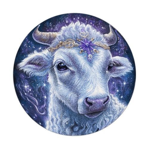 Teppich Rund 120 Waschbar Violette Tiere Rutschfester Kurzflor Teppich Wohnzimmer, Schlafzimmer Carpet für Büro Eingangsbereich Teppich Rund 120 Waschbar Violette Tiere Rutschfester Kurzflor Teppich Wohnzimmer, Schlafzimmer Carpet für Büro Eingangsbereich von ZAHHYG