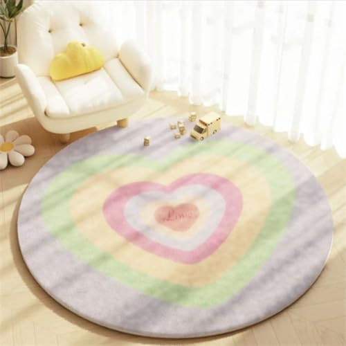 Teppich Rund 140 cm Durchmesser Farbdruck Waschbarer Rutschfester Teppich,Kinderteppich für Wohnzimmer, Schlafzimmer, Arbeitszimmer, Büro Teppich Rund 140 cm Durchmesser Farbdruck Waschbarer Rutschfester Teppich,Kinderteppich für Wohnzimmer, Schlafzimmer, Arbeitszimmer, Büro von ZAHHYG