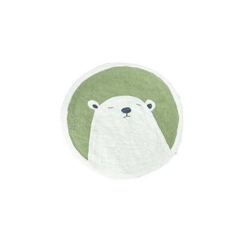 Teppich Rund 160 Kurzflor Grüne Tiere Waschbar Kurzflor Moderne rutschfest Wohnzimmer Teppich, fürs Schlafzimmer, Kinderzimmer Teppich Rund 160 Kurzflor Grüne Tiere Waschbar Kurzflor Moderne rutschfest Wohnzimmer Teppich, fürs Schlafzimmer, Kinderzimmer von ZAHHYG