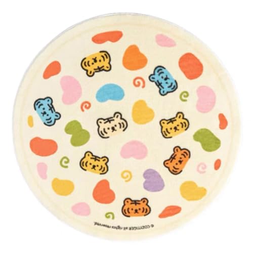 Teppich Rund 200Cm Waschbar Bunte Tiere Rutschfester Kurzflor Teppich Wohnzimmer, Schlafzimmer Carpet für Büro , Eingangsbereich, Kinderzimmer Teppich Rund 200Cm Waschbar Bunte Tiere Rutschfester Kurzflor Teppich Wohnzimmer, Schlafzimmer Carpet für Büro , Eingangsbereich, Kinderzimmer von ZAHHYG