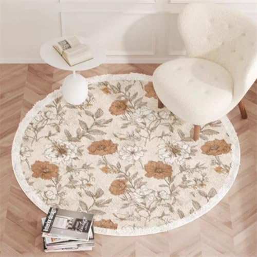 Teppich Rund 80 cm Durchmesser Kurzflor Drucken Waschbarer Rutschfester Teppich,Kinderteppich für Wohnzimmer, Schlafzimmer, Arbeitszimmer, Büro Teppich Rund 80 cm Durchmesser Kurzflor Drucken Waschbarer Rutschfester Teppich,Kinderteppich für Wohnzimmer, Schlafzimmer, Arbeitszimmer, Büro von ZAHHYG
