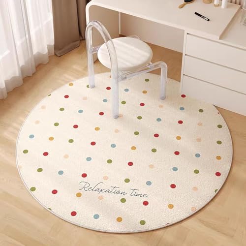 Teppich Rund 80 cm Durchmesser Kurzflor Grün Blau Waschbarer Rutschfester Teppich,Kinderteppich für Wohnzimmer, Schlafzimmer, Arbeitszimmer, Büro Teppich Rund 80 cm Durchmesser Kurzflor Grün Blau Waschbarer Rutschfester Teppich,Kinderteppich für Wohnzimmer, Schlafzimmer, Arbeitszimmer, Büro von ZAHHYG