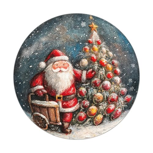 Teppich Rund 90cm Durchmesser Waschbar Gelb - Blau Kinderzimmer, Kurzflor Moderne rutschfest Wohnzimmer Teppich, fürs Schlafzimmer, Inderzimmer Teppich Rund 90cm Durchmesser Waschbar Gelb - Blau Kinderzimmer, Kurzflor Moderne rutschfest Wohnzimmer Teppich, fürs Schlafzimmer, Inderzimmer von ZAHHYG