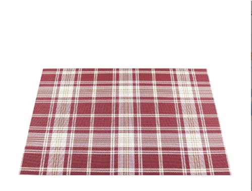 Tischset Rot-Weiß Kariert Platzset 2er Set rutschfest Tischsets Abwaschbar PVC Abgrifffeste Hitzebeständig Platzdeckchen Untersetzer Schmutzabweisend Platzsets für Küche Speisetisch 45x30cm Tischset Rot-Weiß Kariert Platzset 2er Set rutschfest Tischsets Abwaschbar PVC Abgrifffeste Hitzebeständig Platzdeckchen Untersetzer Schmutzabweisend Platzsets für Küche Speisetisch 45x30cm von ZAHHYG