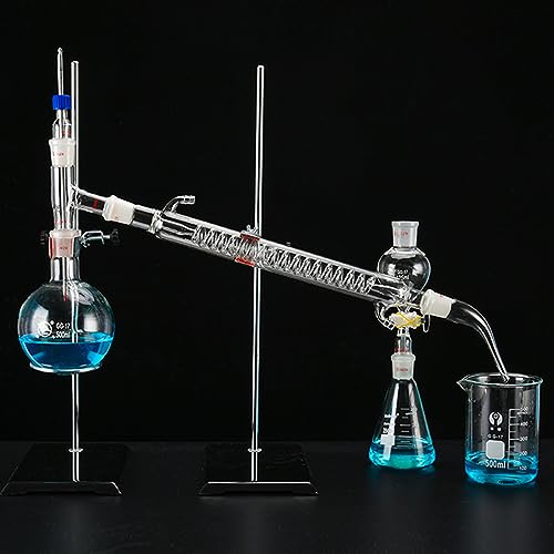 ZAHIKA Destillationsapparat,Destillationsset für zu Hause,Destillation aus Glas,Destillationsapparat für ätherische Öle Laborglasgeräte Destillationsset Wasserdestillator Reiniger,Glasdestillation ZAHIKA Destillationsapparat,Destillationsset für zu Hause,Destillation aus Glas,Destillationsapparat für ätherische Öle Laborglasgeräte Destillationsset Wasserdestillator Reiniger,Glasdestillation von ZAHIKA