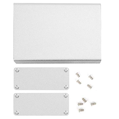 ZAICOLER Aluminium -Projct -Box, Aluminium -Projektbox Matt Silber Gehäuse Hülle Aluminiumlegierung Kunststoff -Junction -Box Aluminiumlegierbox Elektronische Produkt Wärme von ZAICOLER
