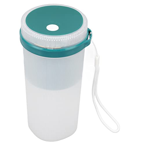 ZAICOLER Blender Cup, 300 Ml USB -Ladung Elektrisch Juicer Cup Sicherheitsschloss Mixer mit 6 Blattmesser und Wasserdicht (GREEN) von ZAICOLER