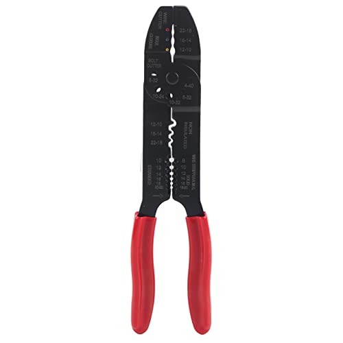 ZAICOLER Drahtstripper -Werkzeug, Crimper Tange Multi -Funktion Crimpierzange Crimping Tool Draht Crimper Manual Drahtanterminal Handcrimpulen Kabelklemme HS -313 von ZAICOLER