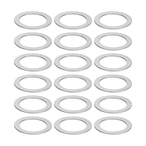 ZAICOLER Flachwaschmaschinen, 120pcs Waschmaschine Edelstahl Flach 8 Mm Innendurchmesser 11mm Außendurchmesser Edelstahl Unterlegscheiben für Bolzen Wartung Zubehör (4807-0811-0250) von ZAICOLER