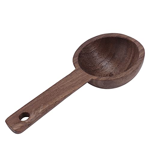 ZAICOLER Holzschaufel, Walnuss Holz Messlöffel Kaffee Kaffee Teelöffel Glotz Holz Esslöffel Messlöffel für Tee Zuckermehl ((1 verkauft) #2 108 mm Walnuss) von ZAICOLER