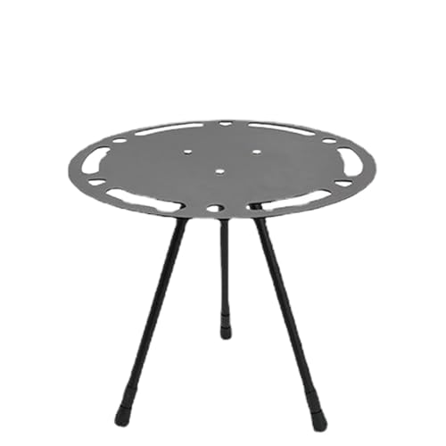ZAICOLER Klappbarer Tisch, Klappe Im Freien Kleine Runde Tisch Tragbare Höhe mit Einstellbarer Aluminiumlegierung Leichtfaltbarer Runder Camping - Im Freien Kleiner Tragbarer für von ZAICOLER