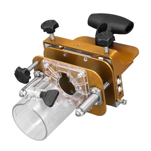 ZAICOLER Leichenschudel, 2 in 1 Edelstahlschlitzholzrouter -Schlitz -Locator Positionierer mit Breite Tiefe Höhe Einstellbare Einstellungen und Tenon Jig Router Jig für Holzbearbeitungsprojekte von ZAICOLER