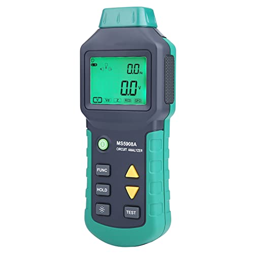 ZAICOLER RV Circuit Analyzer, MS5908A MS5908C Circuit Analyzer Power Analyzer mit Spannungs -GFCI -RCD -Tester für die Schaltungsanalyse (MS5908c) von ZAICOLER