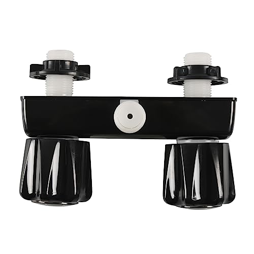 ZAICOLER RV Duscharmatur, RV Duschventil Diverter für -Wohnmobil mit Dualknöpfen -Wasserhahn Badezimmer Wasserhahn Dusche Mischungsventilsteuerung (BLACK) von ZAICOLER