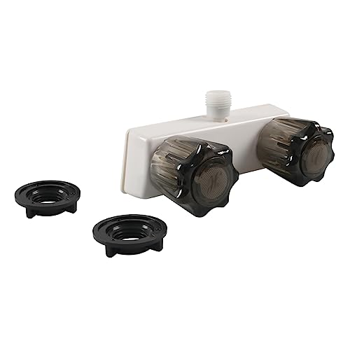 ZAICOLER RV Duscharmatur, RV Duschventil Diverter für -Wohnmobil mit Dualknöpfen -Wasserhahn Badezimmer Wasserhahn Dusche Mischungsventilsteuerung (Dunkelbraun) von ZAICOLER
