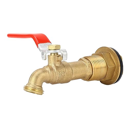 ZAICOLER Regen Spigot -Kit, Messing Silikonwasser -Spigot -Kit mit Schotte für Wassertanks Wannen Pools von ZAICOLER