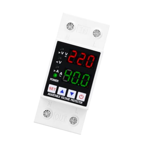 ZAICOLER Spannungsschutz, Digitale Display Einstellbare Selbsteinstimmungsüberspannung und Unterspannung Beschützer Dual Digital Display Haushalt Verzögerter Automatischer Reset-Switch CHLT-40VA ZAICOLER Spannungsschutz, Digitale Display Einstellbare Selbsteinstimmungsüberspannung und Unterspannung Beschützer Dual Digital Display Haushalt Verzögerter Automatischer Reset-Switch CHLT-40VA von ZAICOLER