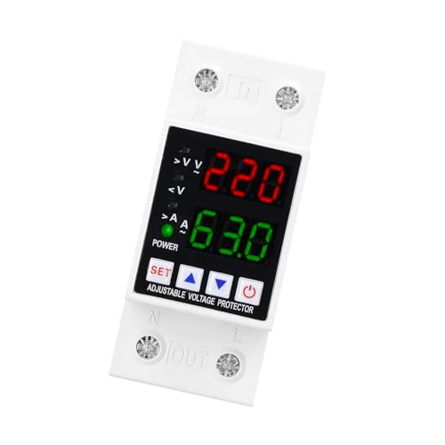 ZAICOLER Spannungsschutz, Digitale Display Einstellbare Selbsteinstimmungsüberspannung und Unterspannung Beschützer Dual Digital Display Haushalt Verzögerter Automatischer Reset-Switch CHLT-40VA ZAICOLER Spannungsschutz, Digitale Display Einstellbare Selbsteinstimmungsüberspannung und Unterspannung Beschützer Dual Digital Display Haushalt Verzögerter Automatischer Reset-Switch CHLT-40VA von ZAICOLER