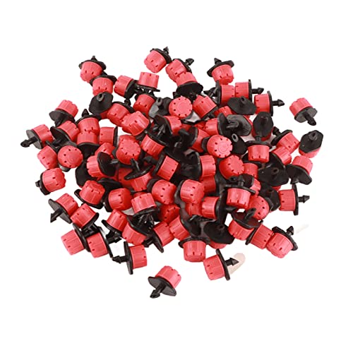 ZAICOLER Tropfbewässerung Emittersempfindlich mit 1/4 Zoll Barb Faden Verbindung Bewässerung Tropfers Sprinkler Garten Dripper Sprühung für Pflanzen Blumengarten (100PCS) von ZAICOLER