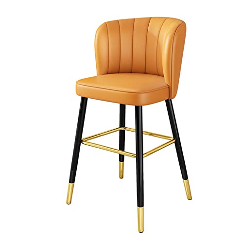 Moderne Barhocker Barhohe Esszimmerstuhl Küchenhocker,Barstuhl mit Lehne stylischer Tresenhocker, 360°Drehstuhl Grad aus Kunstleder,gepolsterte Stühle,für Milch Tee Dessert Shop Kreative Studio Küch von ZAIHW